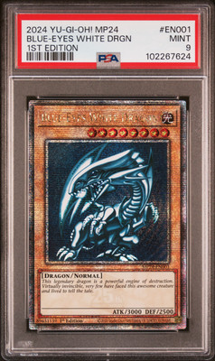 2024 YU-GI-OH! MP24-25TH ANV TIN: DUELING MIRRORS BLUE-EYES WHITE DRAGON PSA 9-image