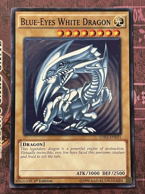 Blue-Eyes White Dragon (Version 2) - LDK2-ENK01 - Common - 1st Edition - LP-image