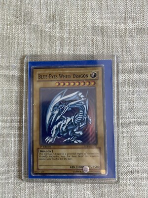 Yughio 1st ED Blue Eyes White Dragon low pop, good condition-image