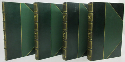 4-Vol Set THE DIVINE COMEDY OF DANTE ALIGHIERI -1902 Norton Leather FINE BINDING-image