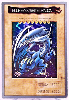 Yugioh Bandai Blue-Eyes White Dragon No.118 Holo Rare Japan 1998-1999 --image