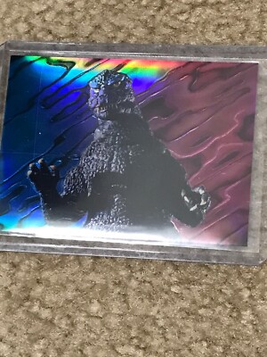 GODZILLA JPP AMADA 1996 TOHO CHROMIUM STICKER CARD-image
