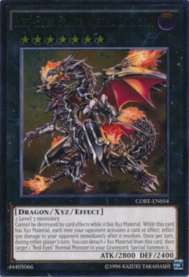 Red-Eyes Flare Metal Dragon - CORE-EN054 - Ultimate Rare - Unlimited Edition Nea-image