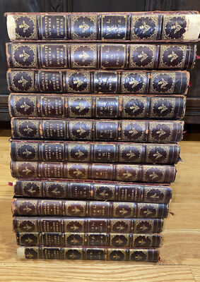 12 Vol Set: Complete Works of Robert Burns 1895 limited ed 8/50 copies!  Rare-image