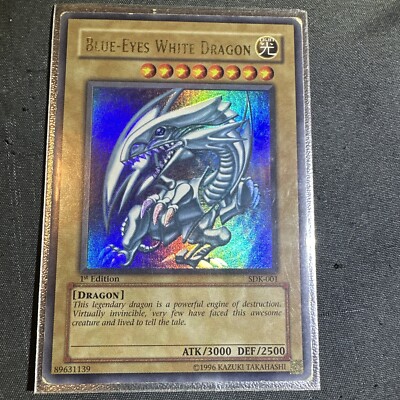 Yu-Gi-Oh 2002 Blue-Eyes White Dragon SDK-001 Ultra Rare -image