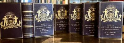 1844 SCHILLERS SAMMTLICHE WERKE Leather Bound Set WORKS Of FRIEDRICH SCHILLER-image