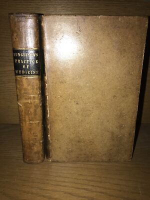 LEATHER Set; Dunglison’s PRACTICE OF MEDICINE!Medical Surgery FIRST EDITION 1842-image