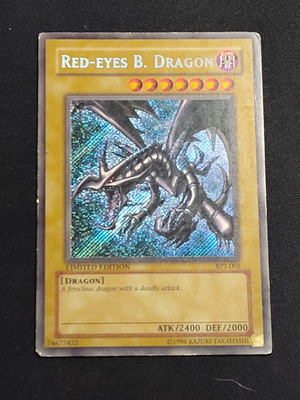 Red Eyes Black Dragon BPT-005 Secret Rare Limited Edition Yu-Gi-Oh Card HP-image