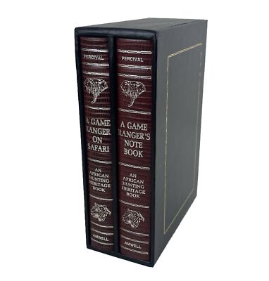 A Game Ranger's Notebook & On Safari Amwell Press 2 Vol Set Percival #220/1000-image