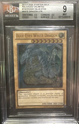Blue-Eyes White Dragon | Ultimate Rare | 2013 YSKR | BGS 9 Mint | Yu-Gi-Oh-image