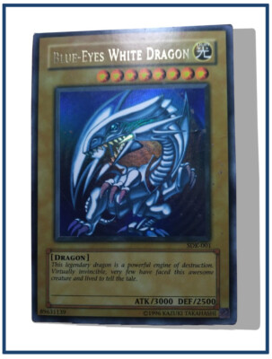 Yu-Gi-Oh! 1996 Blue Eyes White Dragon SDK-001! Foil | Rare | Very Lightly Played-image