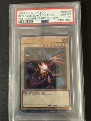 2023 Yugioh LC01-EN006 Red-Eyes Black Dragon Ultra Rare Limited PSA 10 Gem Mint-image