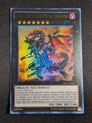 Yu-Gi-Oh! Red-Eyes Flare Metal Dragon LDK2-ENJ41 Unlimited Ultra Rare NM-image