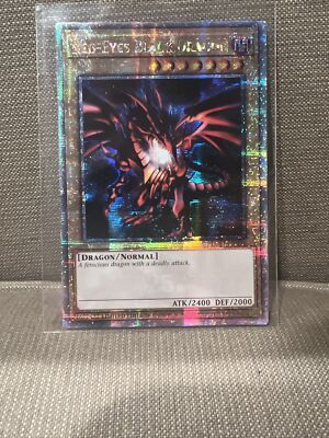 Yugioh 25th Red Eyes Black Dragon Quarter Century Secret Rare Card Mint!-image
