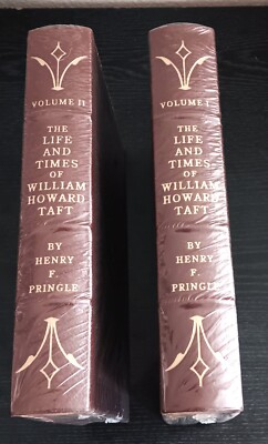 EASTON PRESS LIFE AND TIMES OF WILLIAAM HOWARD TAFT 2 VOL. SET.  NEW, SEALED.-image