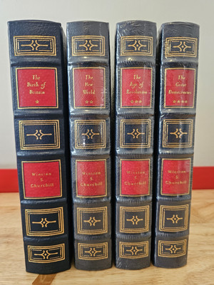 A History Of English-Speaking Peoples By Winston Churchill Easton Press 4V Set-image