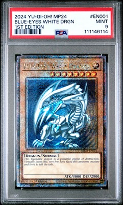 2024 YU-GI-OH! MP24-25TH ANV TIN: DUELING MIRRORS BLUE-EYES WHITE DRAGON PSA 9-image