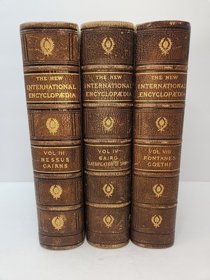 New International Encyclopedia Antique Books 1904 1911 Vol III IV VIII Set of 3-image