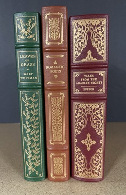 LOT FRANKLIN LIBRARY: Romantic Poets, Leaves of Grass, Tales from Arabian Nights-image