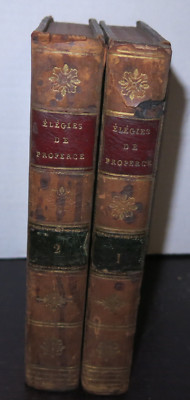 Elegies de Properce 2 Vols Printed Paris 1802 Illustrated Nice Set Elegiac Poems-image