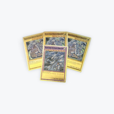 Blue Eyes White Dragon | Gold Promo | Collector | DIY Holo | Orica | YSKR-EN001-image