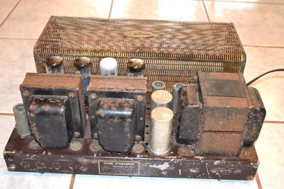 THE FISHER SA-300 TUBE POWER AMPLIFIER CHASIS FOR RESTORATION UNTESTED NO RESRV-image