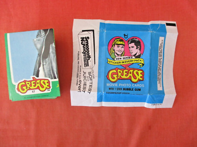 GREASE Movie (Series 2) © 1978 Topps Complete 66 Card & 11 Sticker Set + Wrapper-image