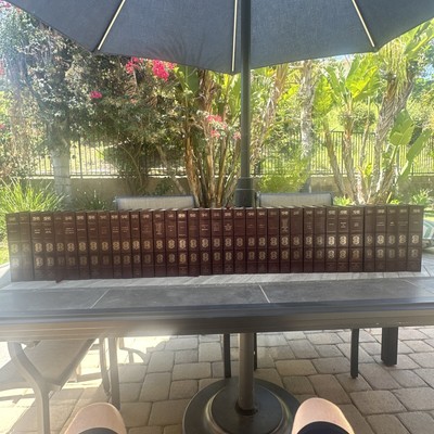 Harvard Classics 1980s Deluxe Edition, Grolier Set of 36 Volumes; Bonded Leather-image