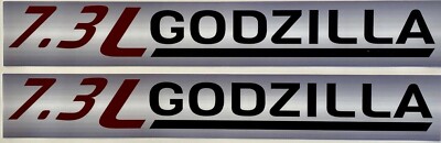2 Godzilla 7.3 L ...Truck Decals Stickers....fits Ford F250 & F350 Trucks..#TR06-image