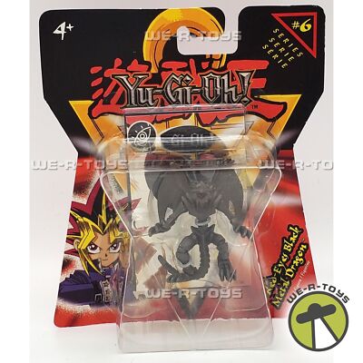Yu-Gi-Oh! Red Eyes Black Metal Dragon Figure With Holo-Tile Series 6 Mattel NRFP-image