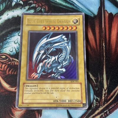 1996 Blue-Eyes White Dragon Holo - BEWD Unlimited - Ultra Rare - heavy,PLAYD-image
