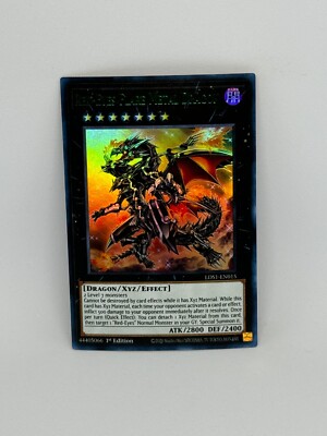 Yugioh Card Red-Eyes Flare Metal Dragon LDS1-EN015 ULTRA RARE GREEN 1st Ed. - NM-image