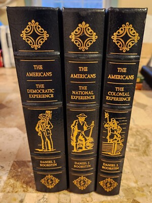 The Americans 3 Volume Set by Daniel Boorstin (Leather, 1992, Easton Press)-image