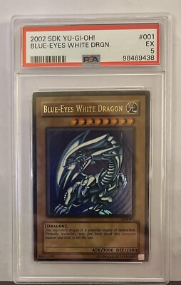 Blue-Eyes White Dragon - SDK-001 - English - Super Rare - PSA 5 EX - Yugioh-image