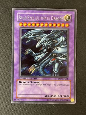 Yu-Gi-Oh JMP-EN005 Blue-Eyes Ultimate Dragon Secret Rare Limited Ed HP (Creases)-image