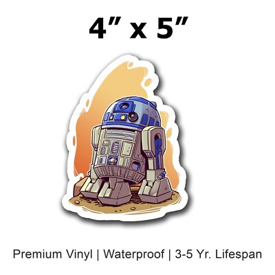 Star Wars R2D2 Vinyl Sticker Godzilla Storm Trooper Vinyl Waterproof-image