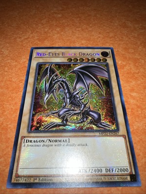*** RED-EYES BLACK DRAGON *** PRISMATIC SECRET RARE MP22-EN267 (MINT) YUGIOH!-image