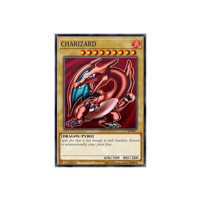 Yugioh Charizard Blue Eyes White Dragon - Custom Made-image