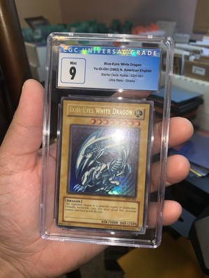 Blue-Eyes White Dragon SDK-001 CGC 9 MINT Glossy !-image