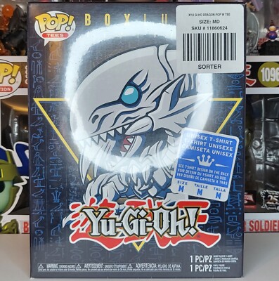 Funko Pop! Yugioh Blue-Eyes White Dragon Box Lunch Exclusive Metallic Sealed New-image