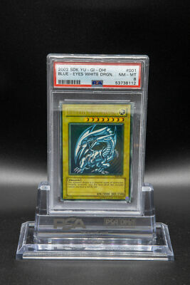 2002 Yu-Gi-Oh! Starter Deck Kaiba SDK-001 Blue-Eyes White Dragon PSA 8 NM-MT-image