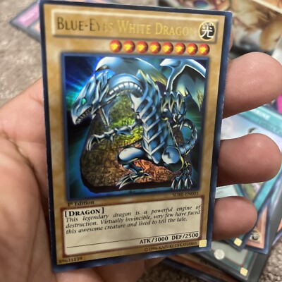 Blue Eyes White Dragon; 1st Edition Gold Holo; Original 1996-image