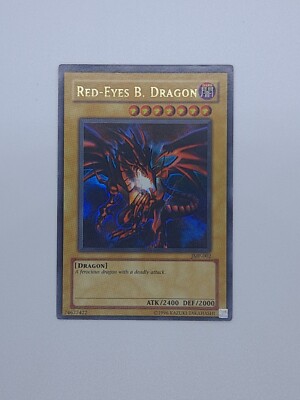 Yugioh Red-Eyes B. Dragon JMP-002 Ultra Rare Promo Damaged -image