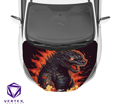 Godzilla Anime Hood Wrap 3 Weatherproof Vinyl Decal 50