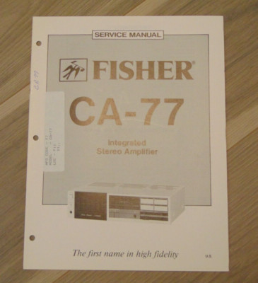 Fisher CA-787 Service Manual Integrated Stereo Amplifier-image