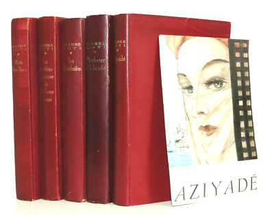 Pierre Loti, set of 5 volumes. Aziyadé - The Disenchanted - Mrs. Prune - Yves..-image