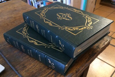 2 Vol Set JOHN ADAMS - Page Smith - Easton Press - Library Of Presidents - 1988-image