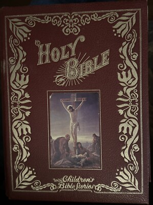 1973 The Holy Bible KJV Red Letter Edition, Dove Publishers Leather Bound-image