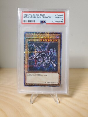 Yugioh TCG: Red-Eyes Black Dragon TN23-EN003 *PSA 8*-image