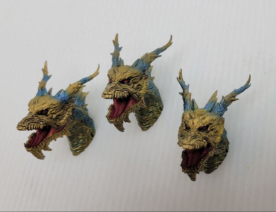 BANDAI ICHIBAN KUJI KAISER GHIDORAH Godzilla Final Wars Three Head Magnet Set-image